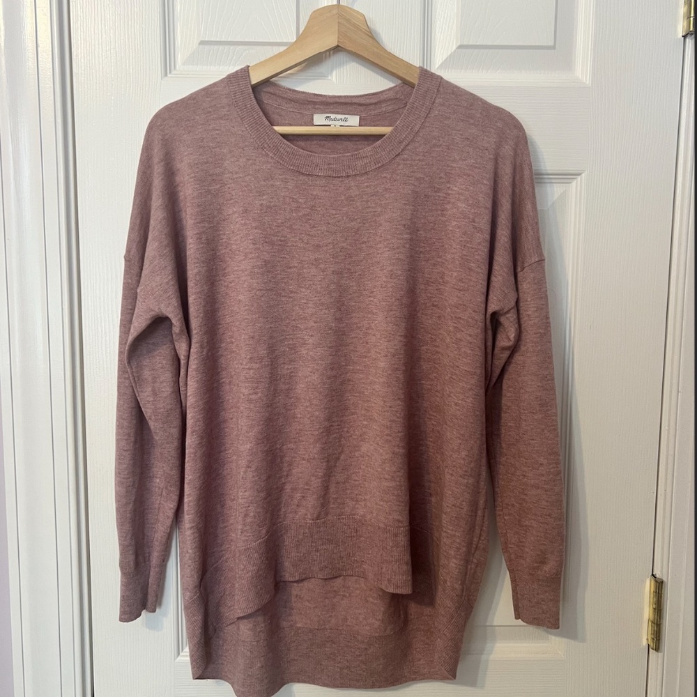 Madewell High Low Wool Blend Sweater Size Small